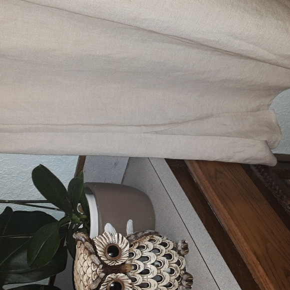 Tolbots Petites, Gorgeous bohemian linen and rayon wedding dress  size 10 - Picture 11 of 13